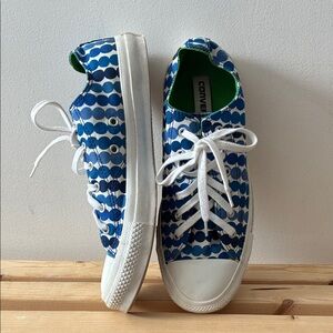 Converse Marimekko Adult Blue Dot Patterned Sneakers